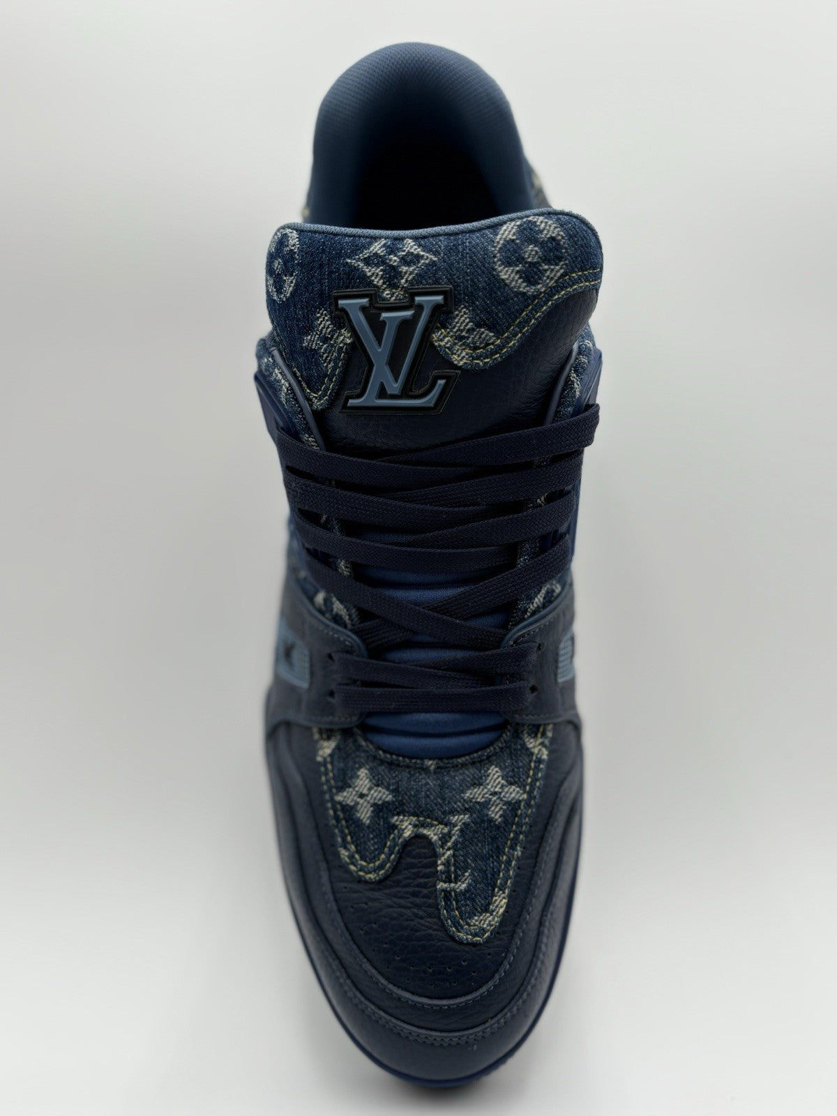 Size 11 LV (12-12.5 US) Louis Vuitton Trainer ' Monogram Navy ' | GREAT COND!