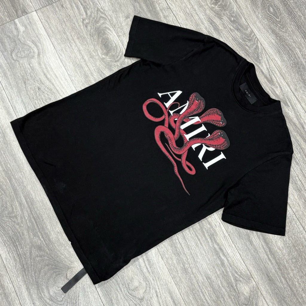 Size S - Amiri Snake Logo T-Shirt ' Black Red '