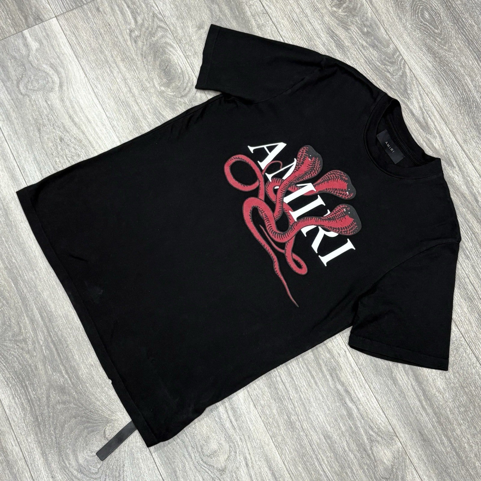 Size S - Amiri Snake Logo T-Shirt ' Black Red '