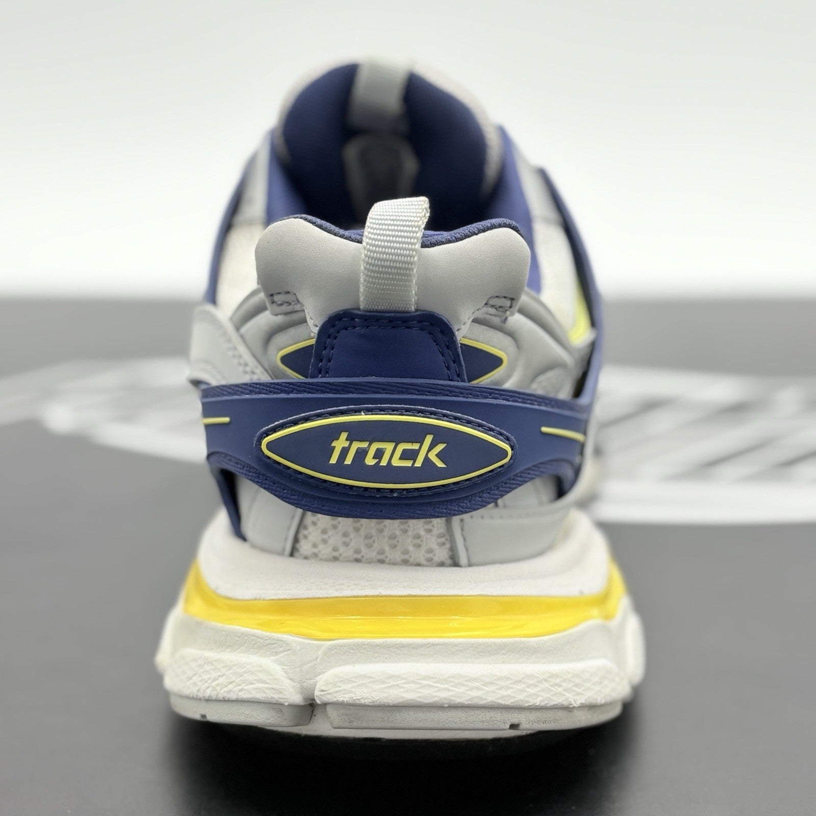 Size 42 (9 US) - Balenciaga Track ' Grey Navy Yellow ' | SUPER CLEAN!