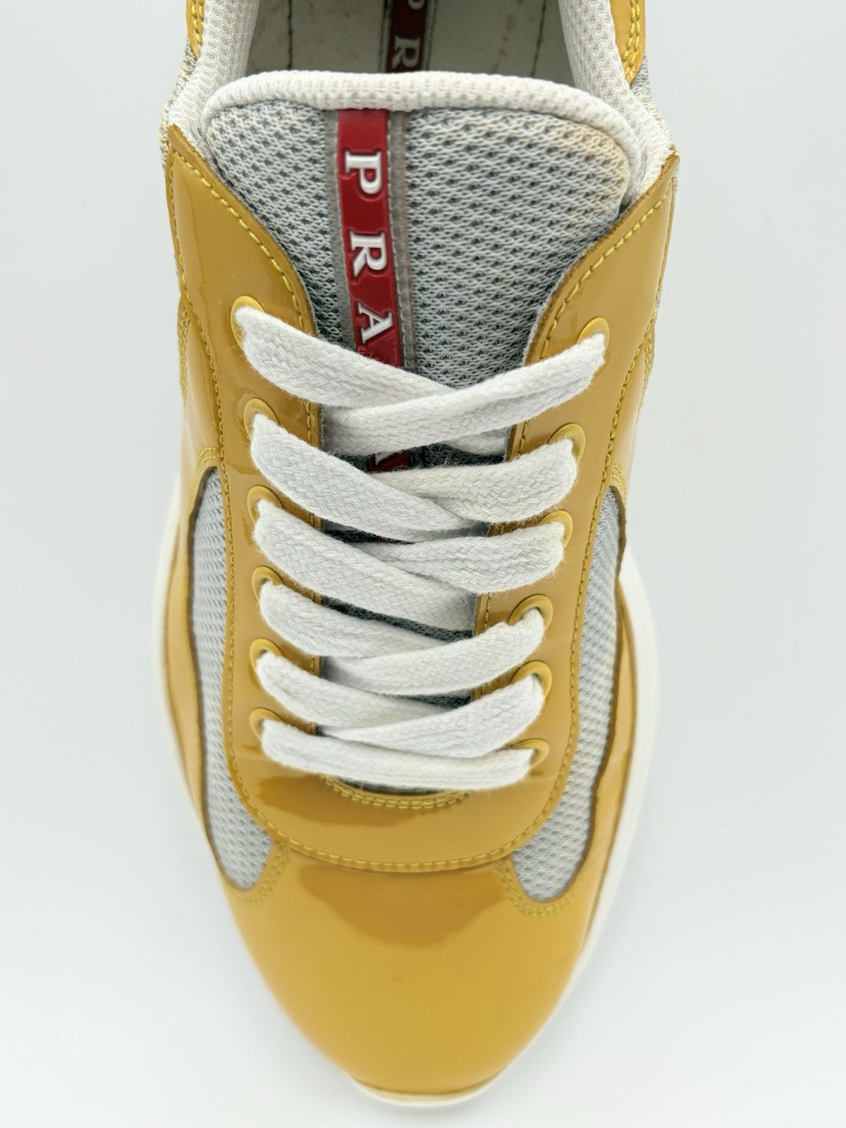 Size 6.5 UK (7.5 US) Prada Americas Cup ' Yellow White '