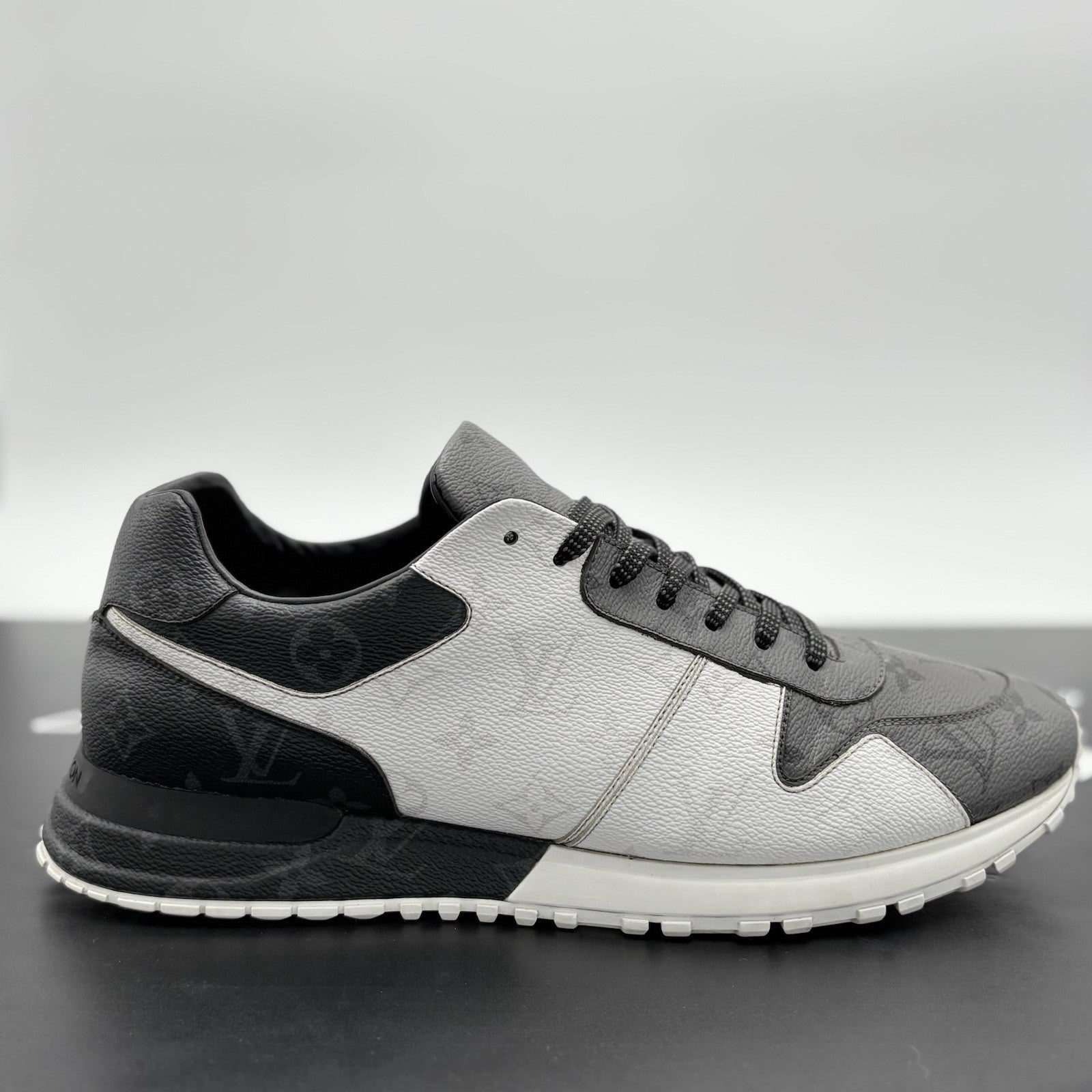 Size 11 LV (12-12.5 US) - Louis Vuitton Runaway Trainer Mongram ' Grey White '