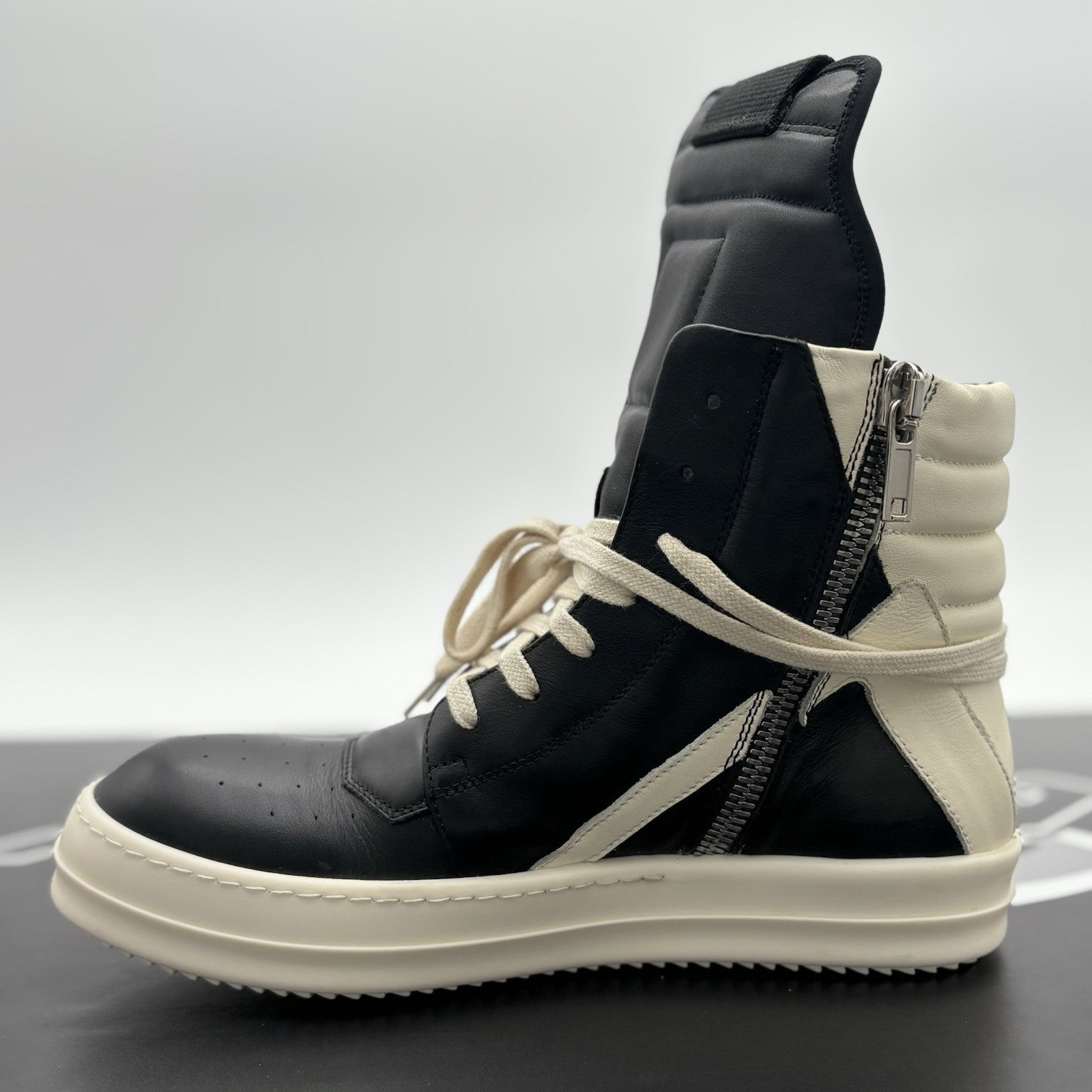 Size 41 (8 US) Rick Owens Geobasket Leather High Top | SUPER CLEAN!