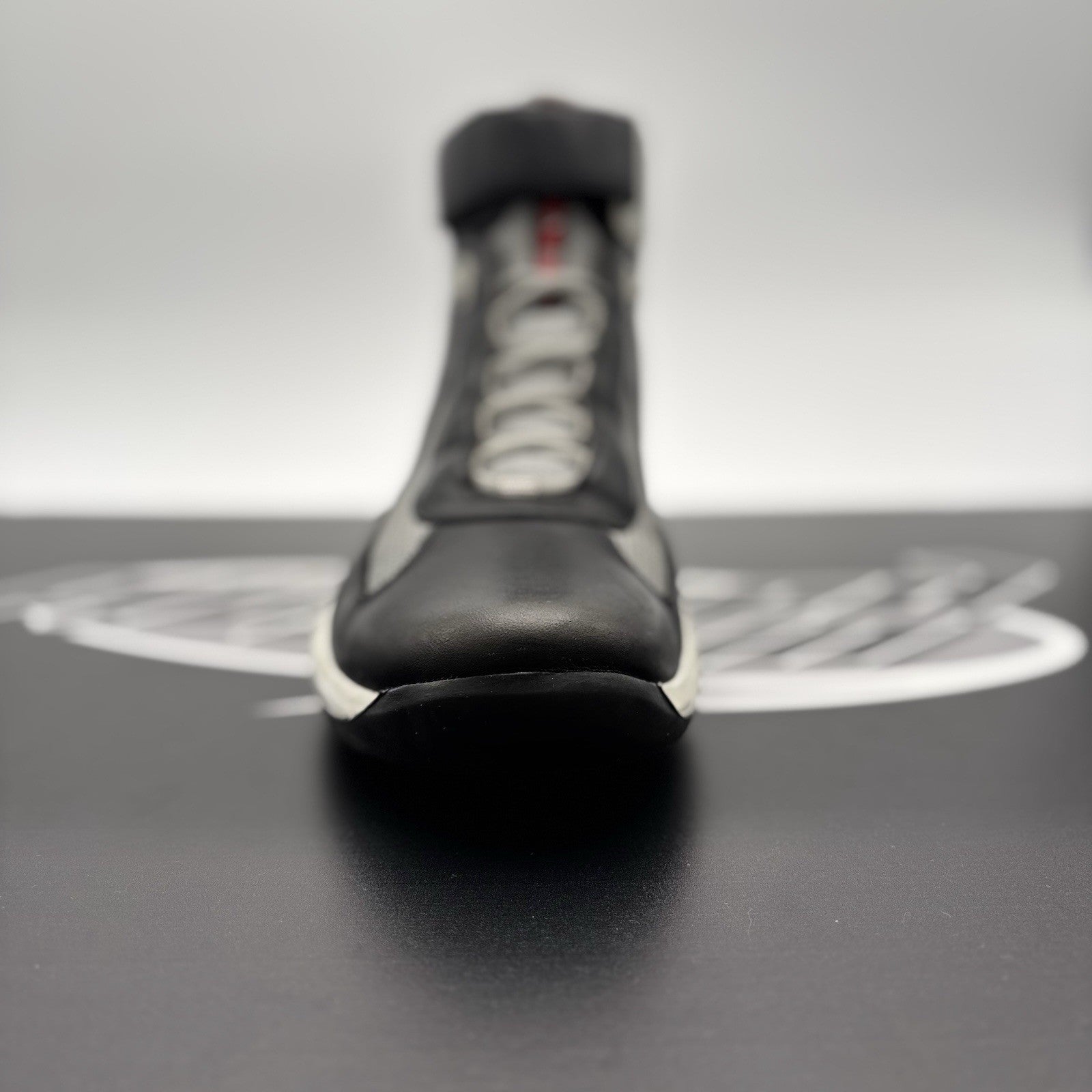 Size 8 UK (9 US) - Prada Cup High Top ‘ Black, Grey ‘