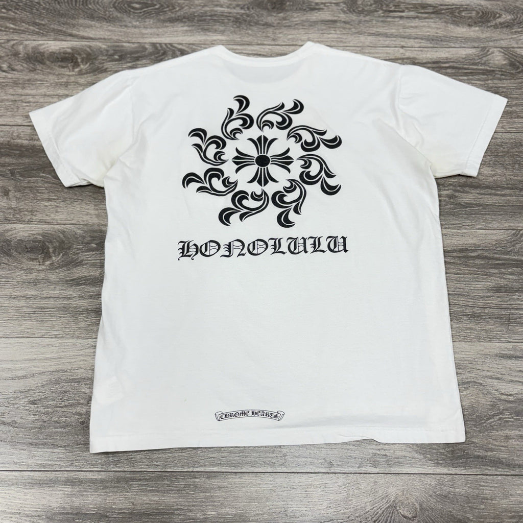 Size XXL - Chrome Hearts Spiral T-Shirt (Honolulu Exclusive) ' White '