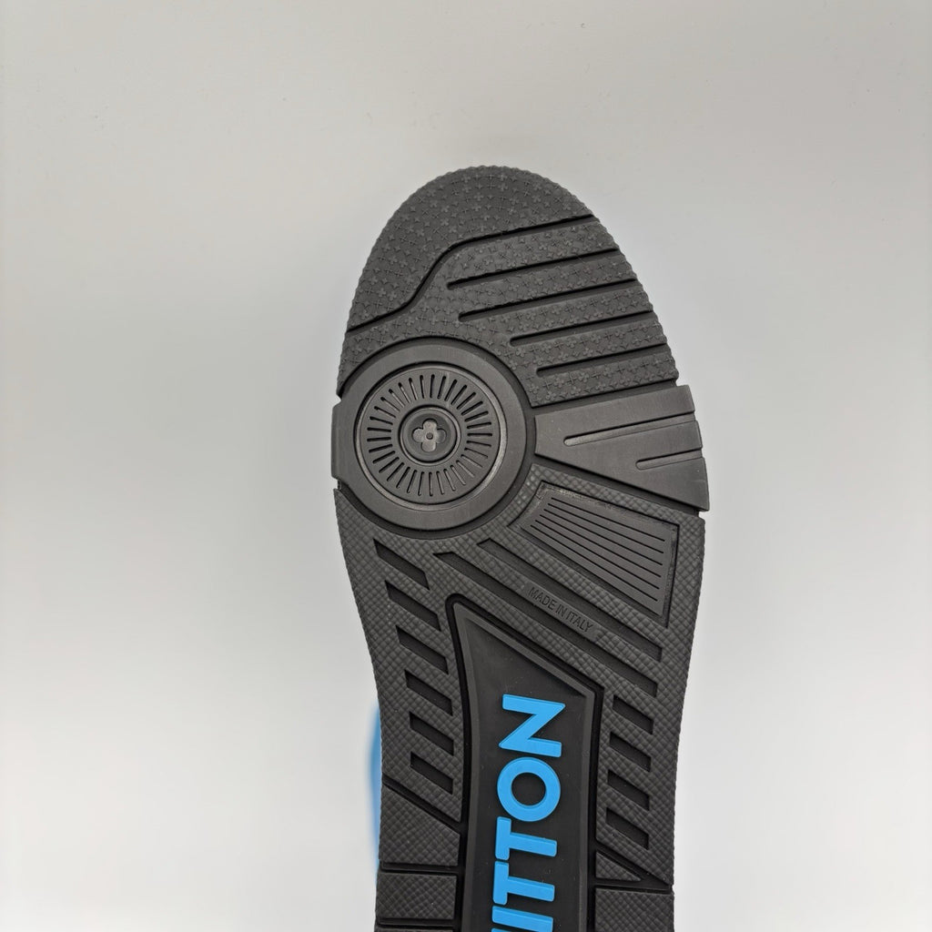 Size 6.5LV (7.5-8US) Louis Vuitton Virgil Abloh Trainer 'Blue Black' |1-3x Worn!