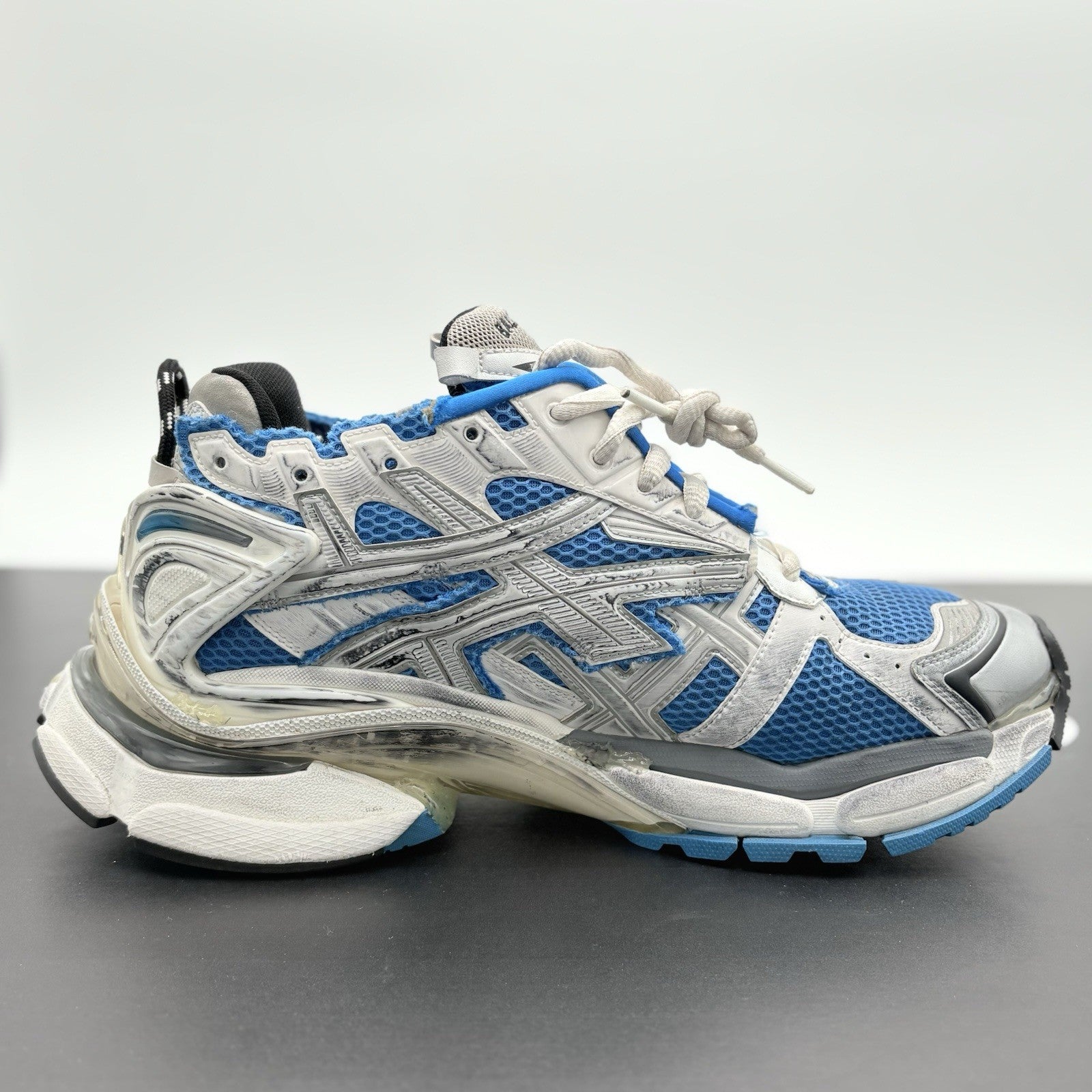 Size 46 (13 US) - Balenciaga Runner ' White Blue ' | CLEAN!