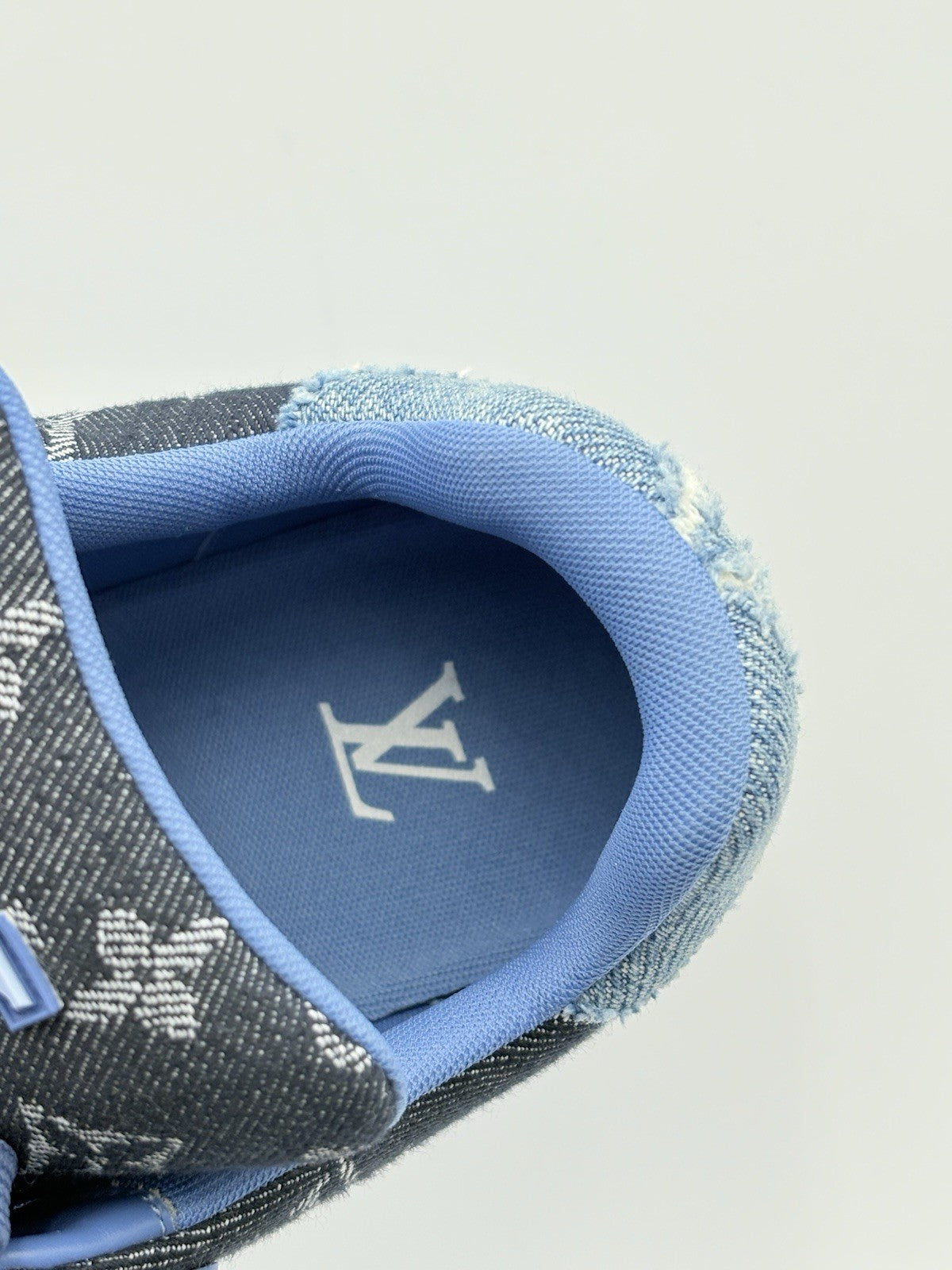 Size 8 LV (9-9.5 US) Louis Vuitton Trainer ' Monogram Blue Denim ' | SUPER CLEAN