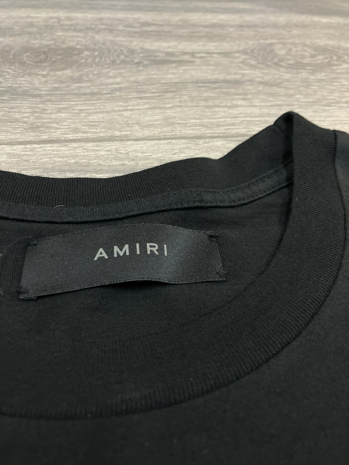 Size Small - Amiri Collegiate Logo Tee ' Black ' | GOOD CONDITION!