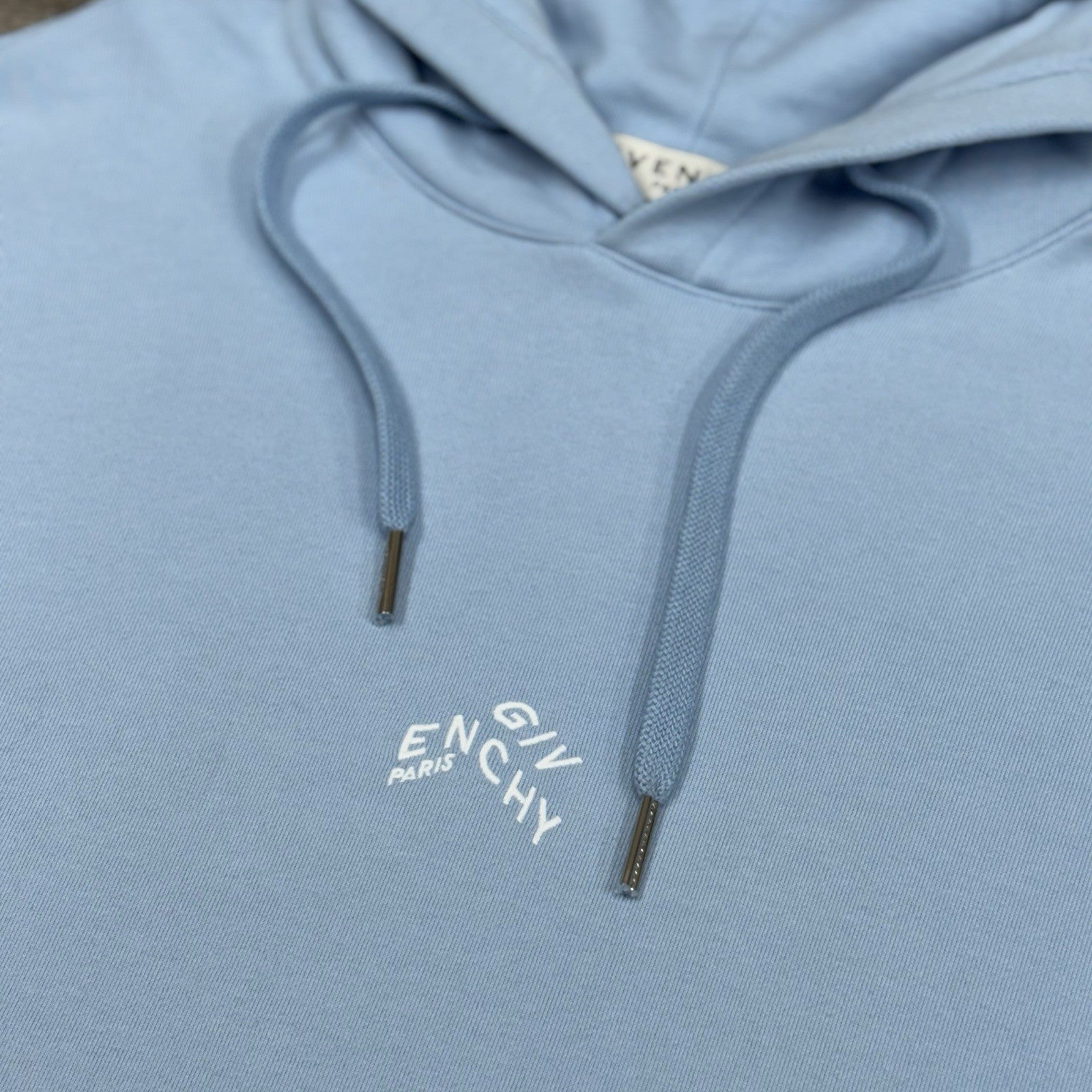 Size S - Givenchy Refracted Embroidered Hoodie ' Baby Blue ' | GREAT CONDITION!