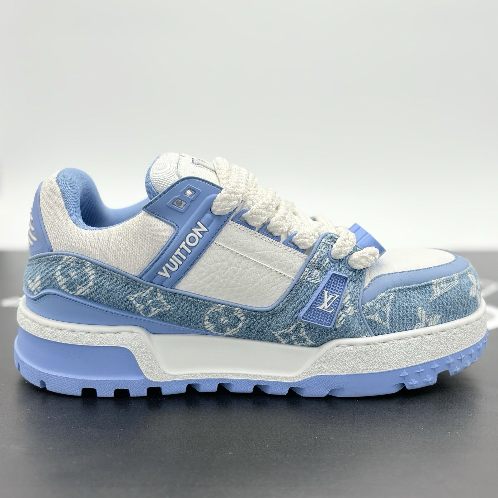 Size 8 LV (9-9.5 US) Louis Vuitton Denim Maxi ' Light Blue ' | SUPER CLEAN!