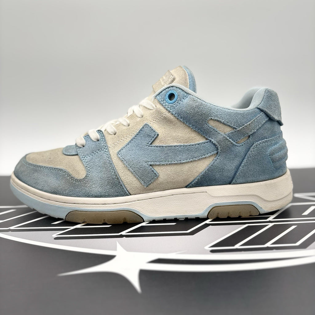 Size 45 EU (12 US) - Off-White Out of Office Suede ' Light Blue, White ‘