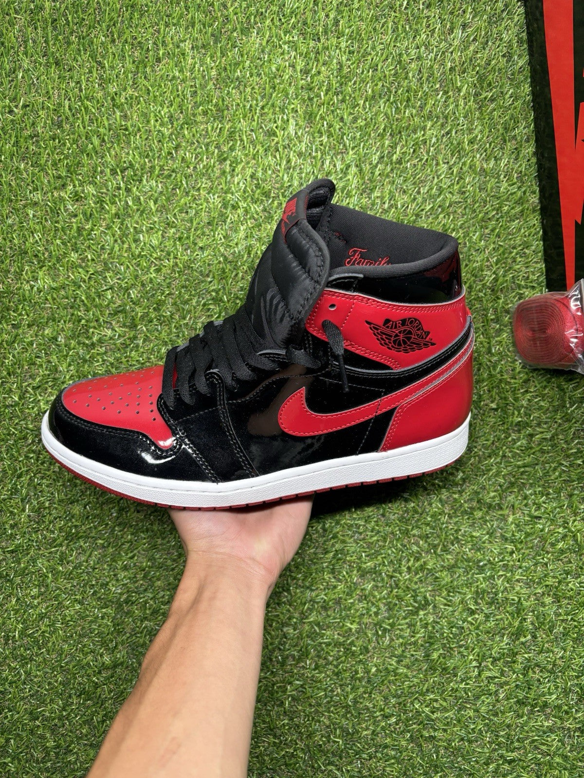 Size 12 - Jordan 1 Retro OG High Patent Bred | SUPER CLEAN!
