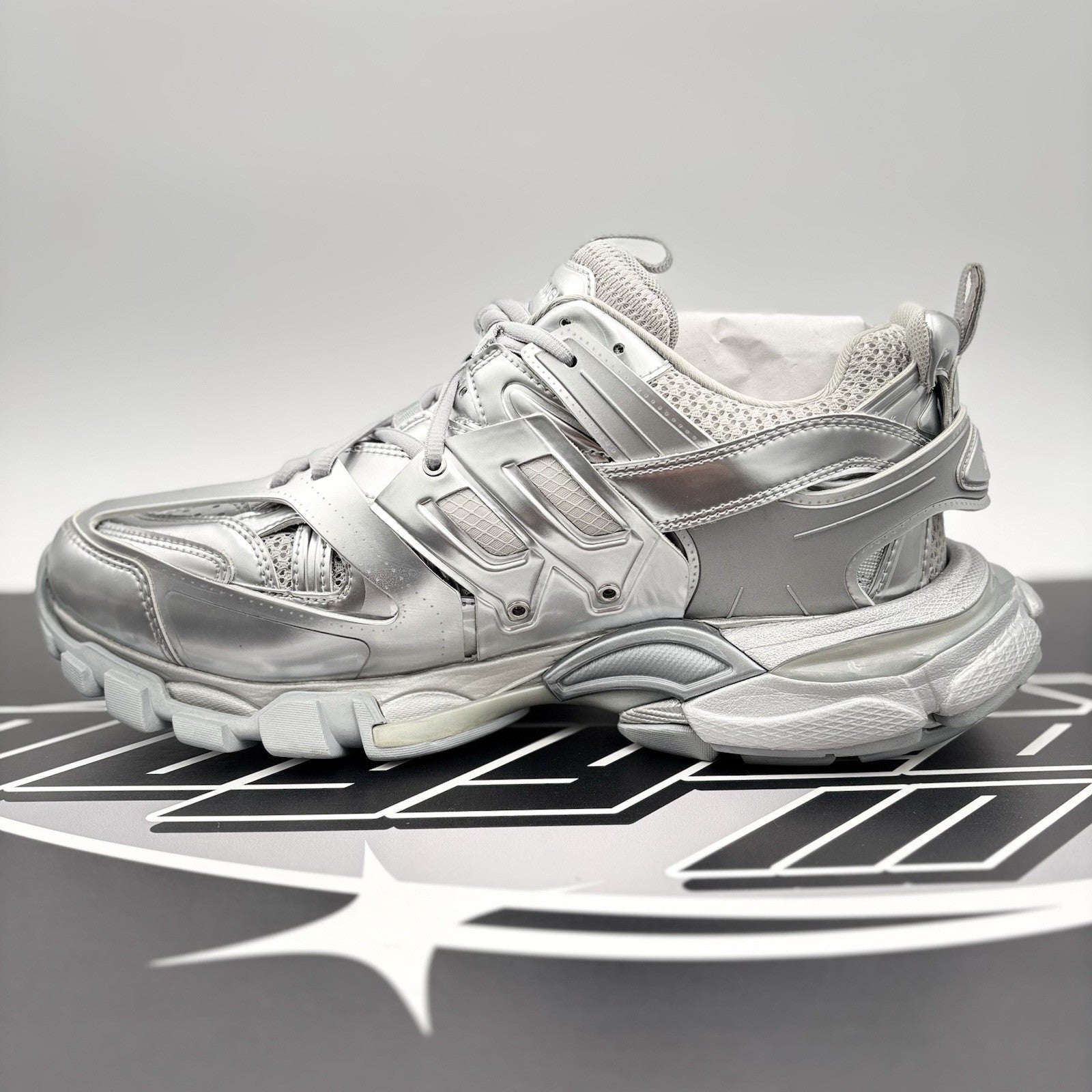 Size 42 EU (9 US) - Balenciaga Track ' Triple Silver ' | BRAND NEW!