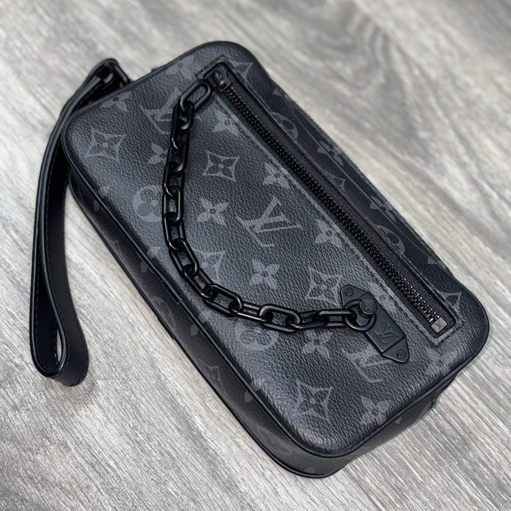 Louis Vuitton Pochette Volga Monogram Eclipse ' Black ' | SUPER CLEAN!