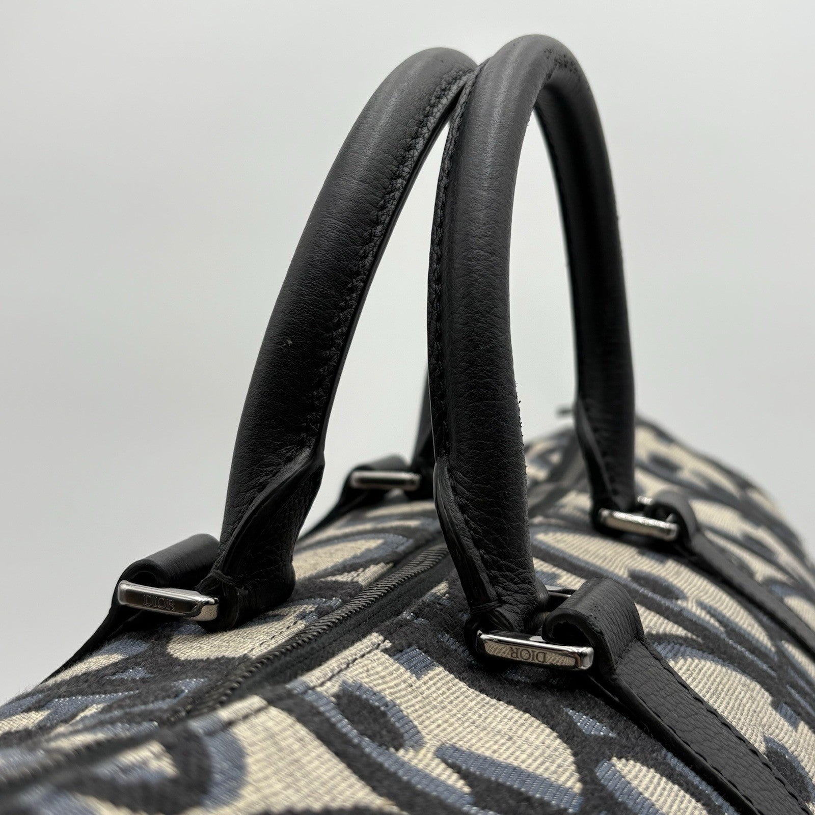 Dior Oblique Jacquard Maxi Weekender 40 Bag ' Beige ' | SUPER CLEAN!