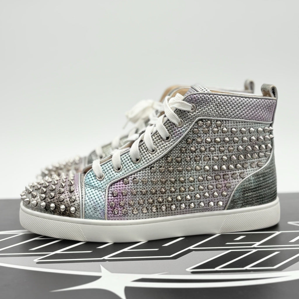 Size 41 (8 US) -Christian Louboutin Spikes ' Multi Silver ' | GREAT CONDITION!