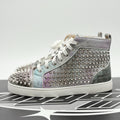 Size 41 (8 US) -Christian Louboutin Spikes ' Multi Silver ' | GREAT CONDITION!