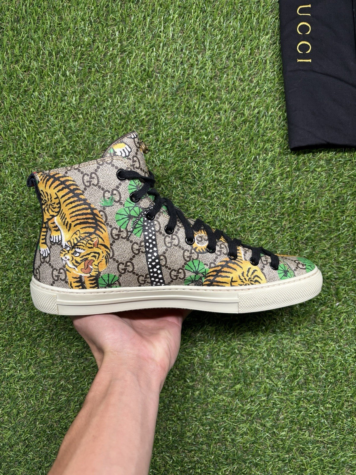 Size 8.5 G (9US) - Gucci GG Supreme High ‘ Bengal ‘ | GREAT COND!
