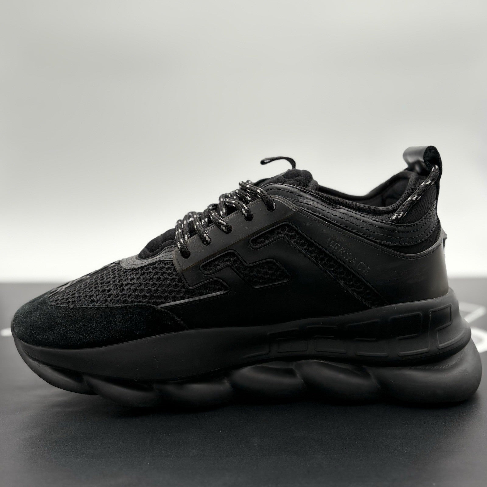Size 44 (11 US) - Versace Chain Reaction Sneaker ' Black ' | GREAT CONDITION!