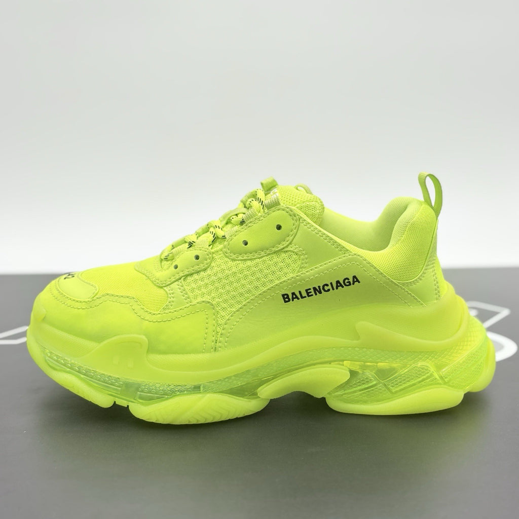 Size 42 (9 US) - Balenciaga Triple S Sneaker ' Neon Yellow ' | GREAT CONDITION!