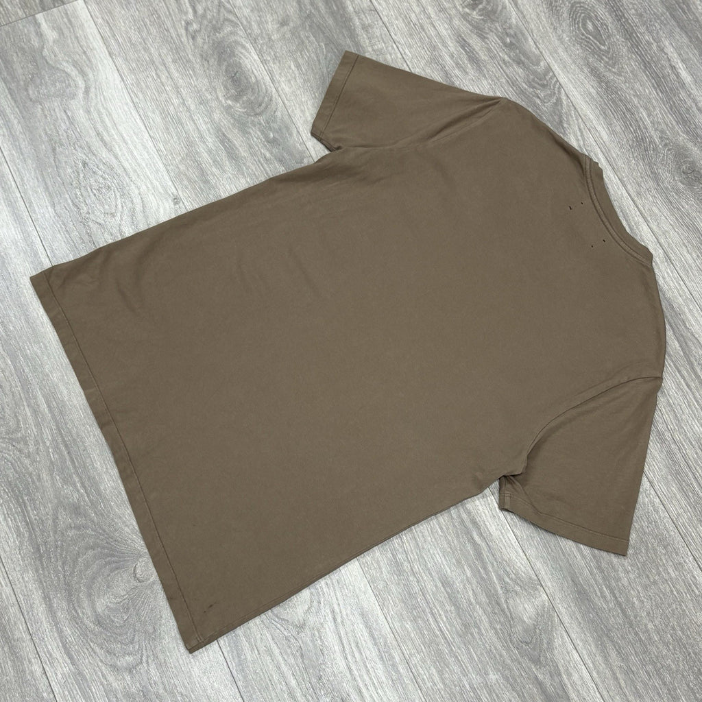 Size Small - Amiri Bar Logo T-Shirt ' Brown White ' | SUPER CLEAN!