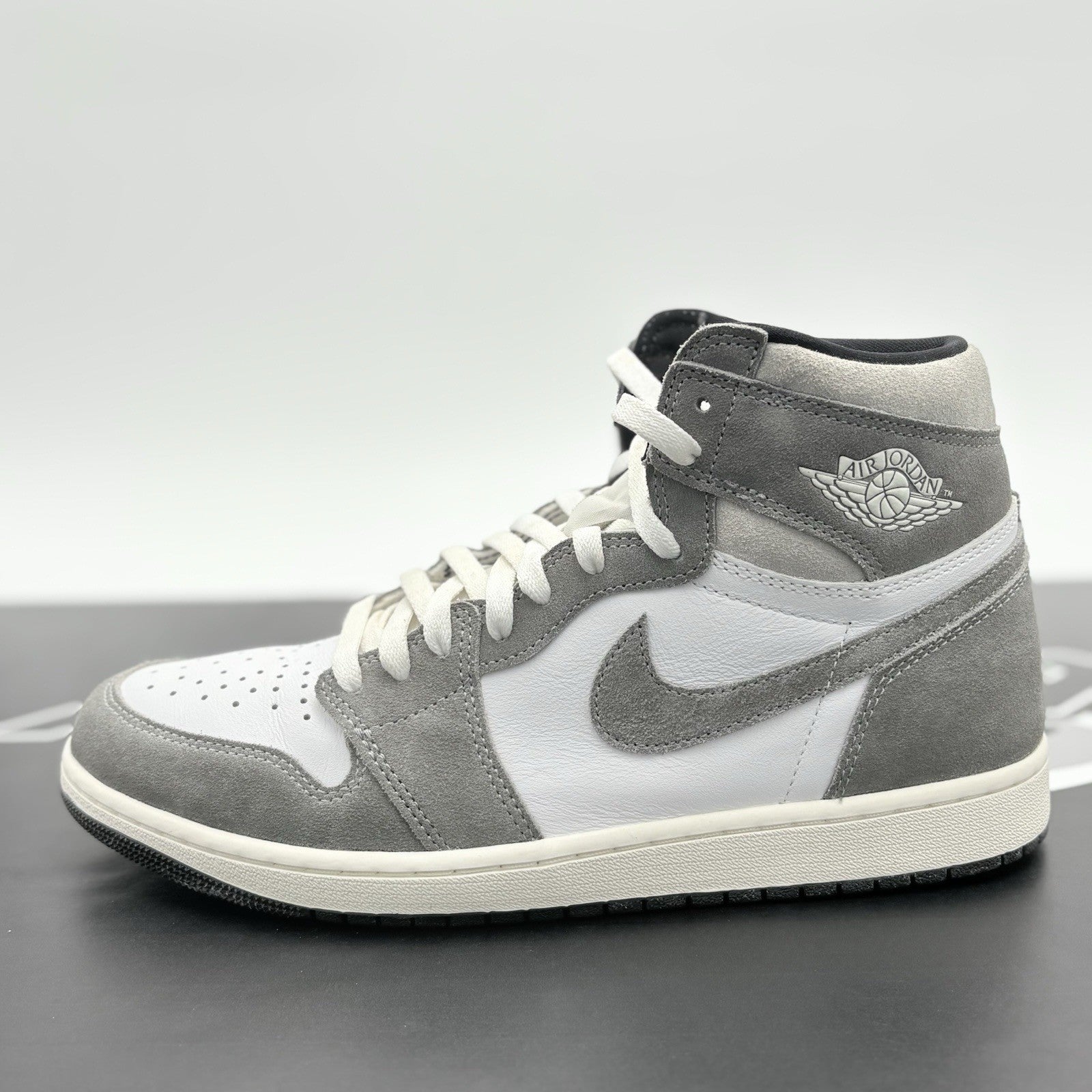 Size 10.5 - Air Jordan 1 Retro OG High ' Washed Black ' | ONLY WORN 1-3x