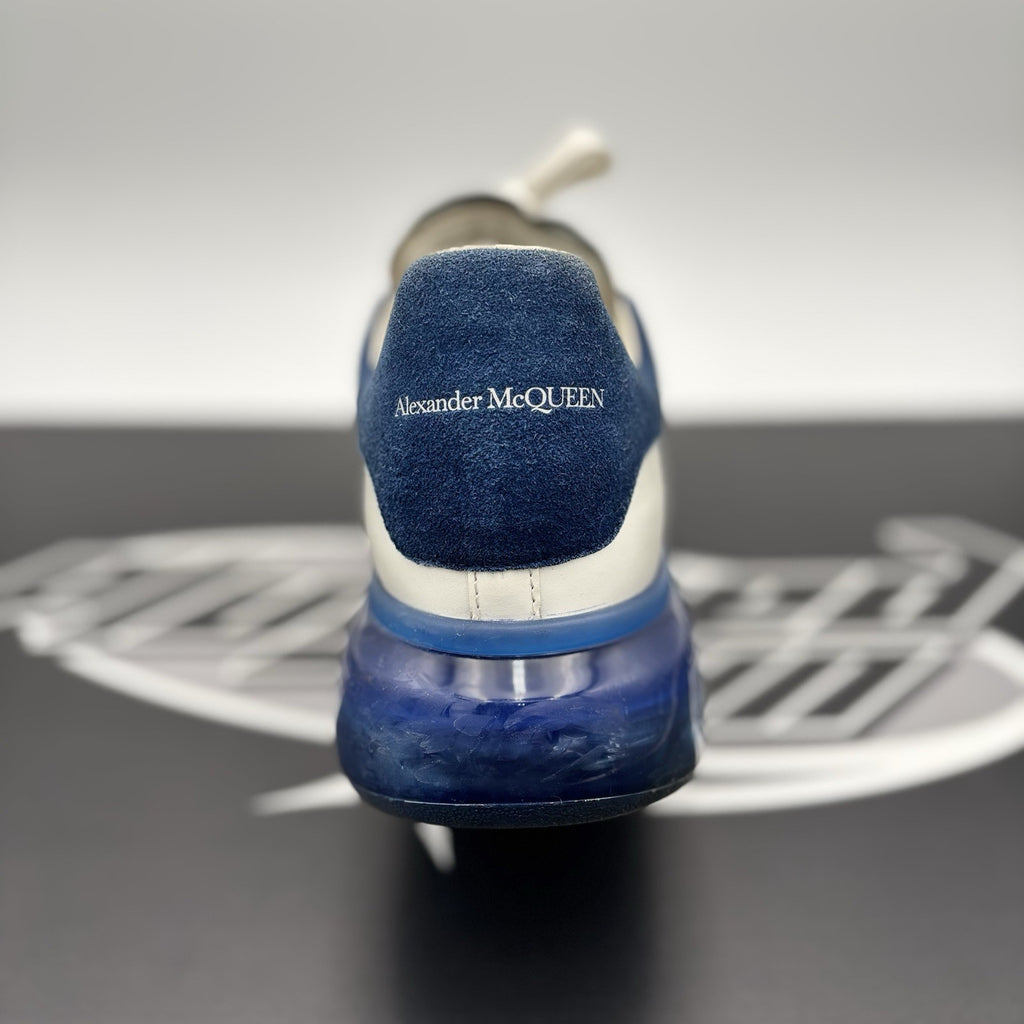 Size 43 EU (10 US) - Alexander McQueen ' White, Blue Bottoms ' | GOOD CONDITION!
