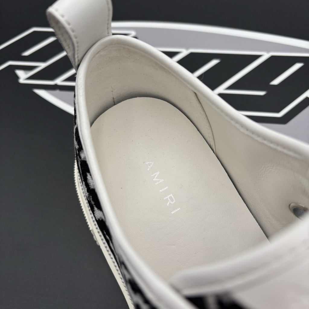 Size 43 (10US) Amiri Court Low ' White Leopard ' | Excellent!