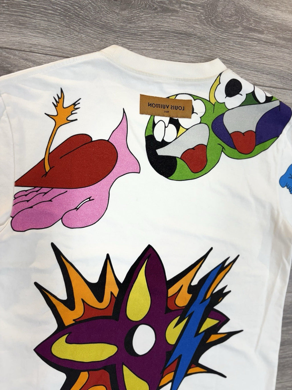 Size Small - Louis Vuitton Cartoon Short Sleeve T-Shirt ' White ' | EXCELLENT!