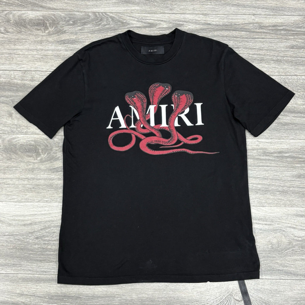 Size S - Amiri Snake Logo T-Shirt ' Black Red '