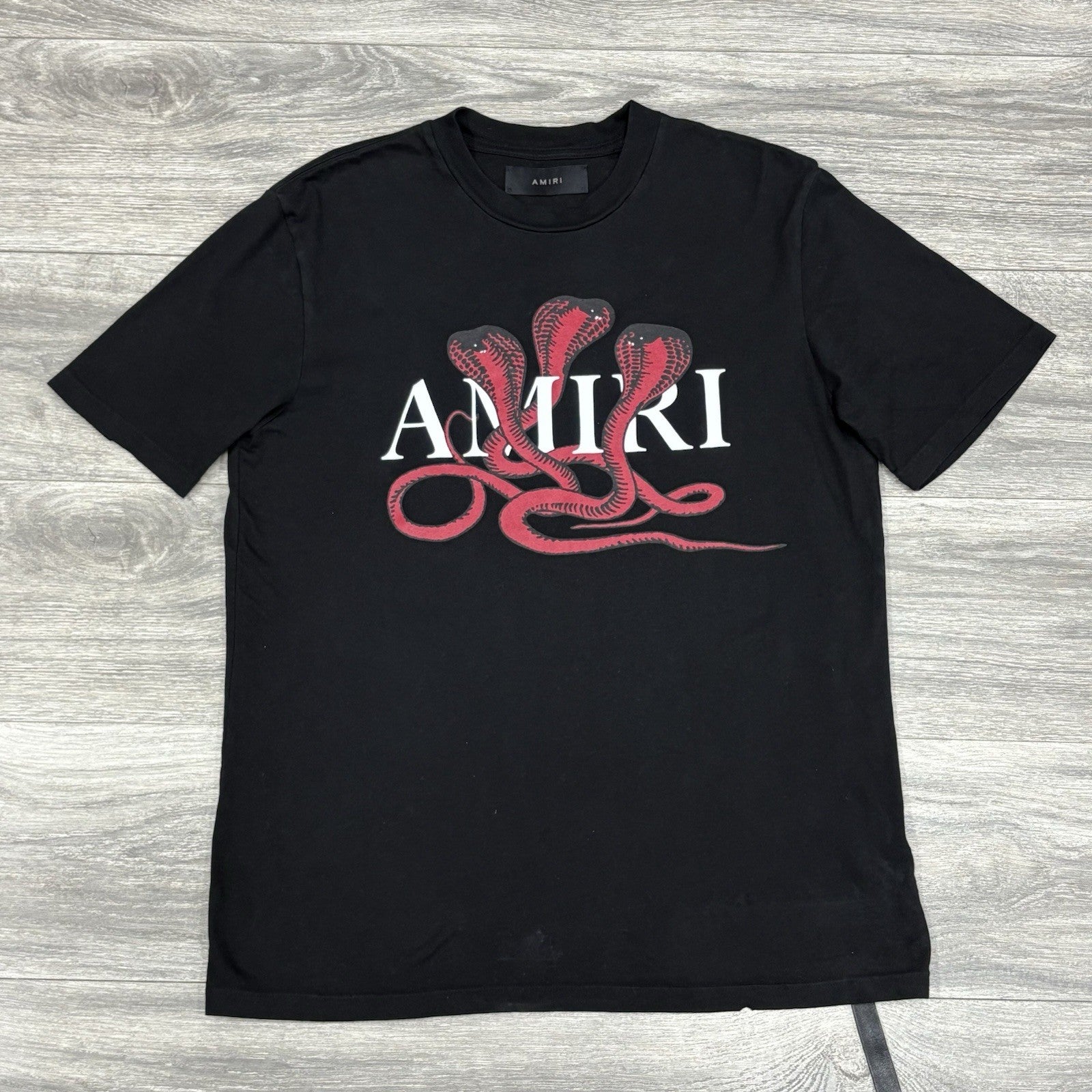 Size S - Amiri Snake Logo T-Shirt ' Black Red '