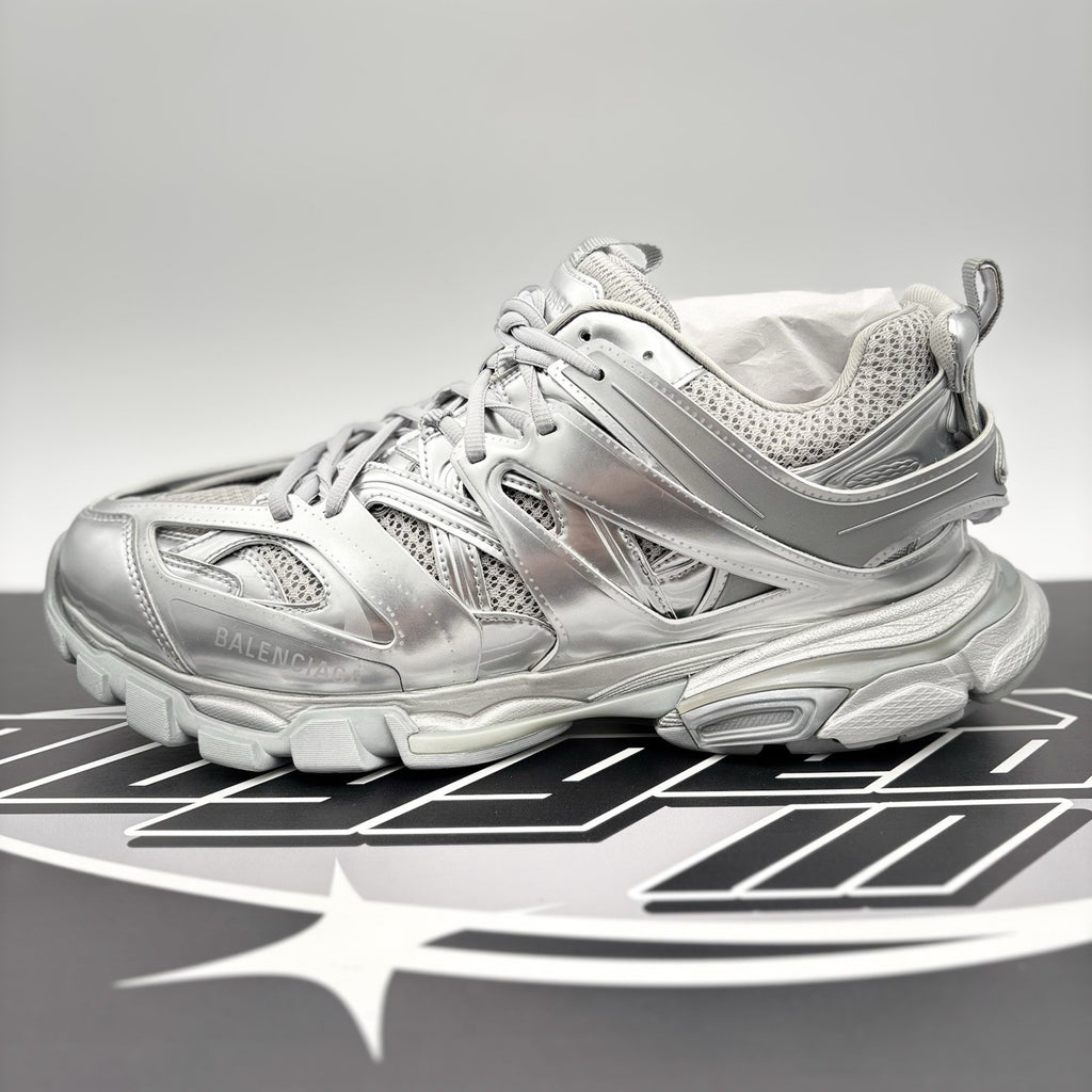 Size 45 EU (12 US) - Balenciaga Track ' Triple Silver ' | BRAND NEW!