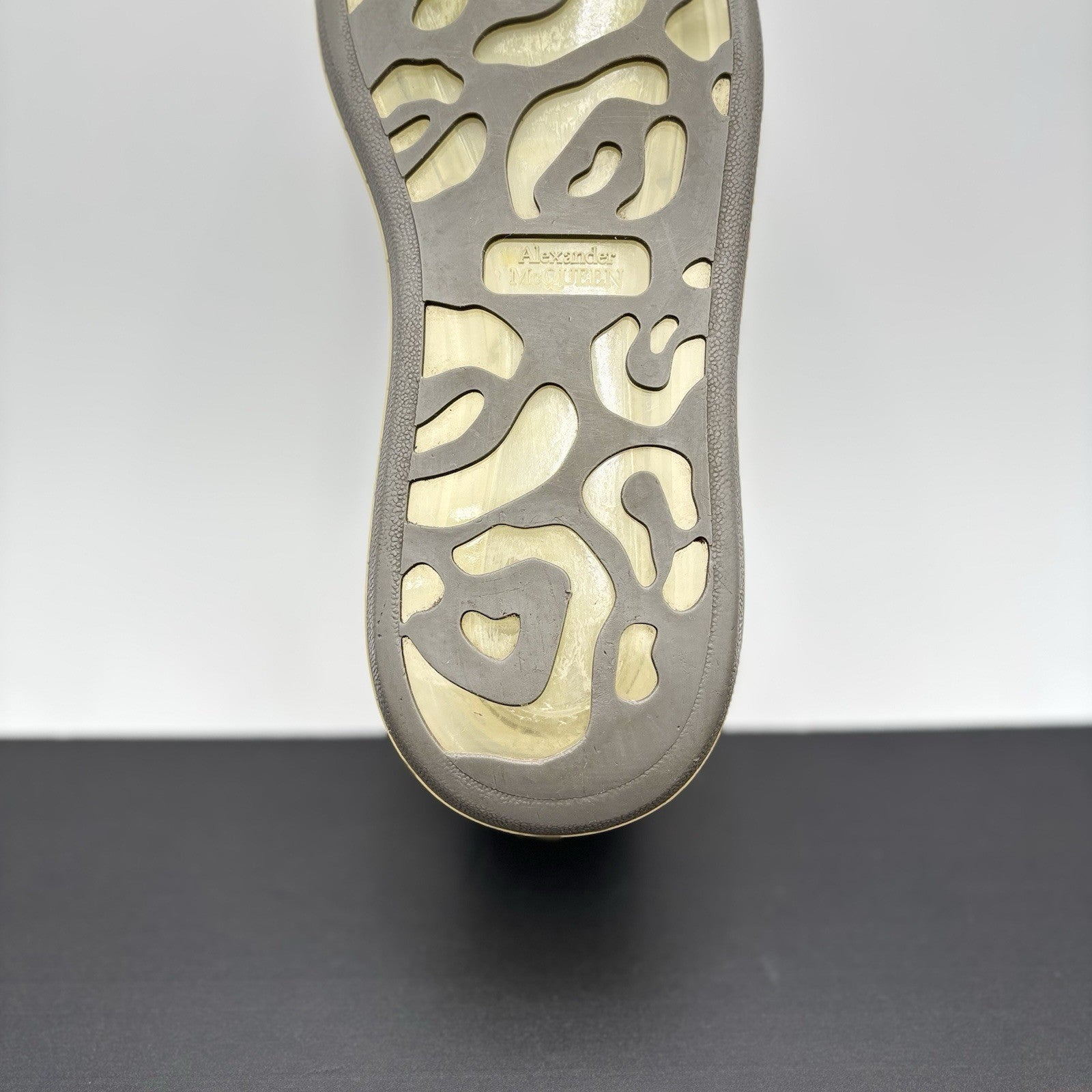 Size 42 (9 US) Alexander McQueen ' Transparent Sole, Snakeskin ' | GREAT!