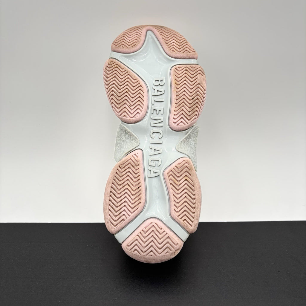 Size 40 (7 US) - Balenciaga Triple S Sneaker ' White, Pink ' | GREAT COND