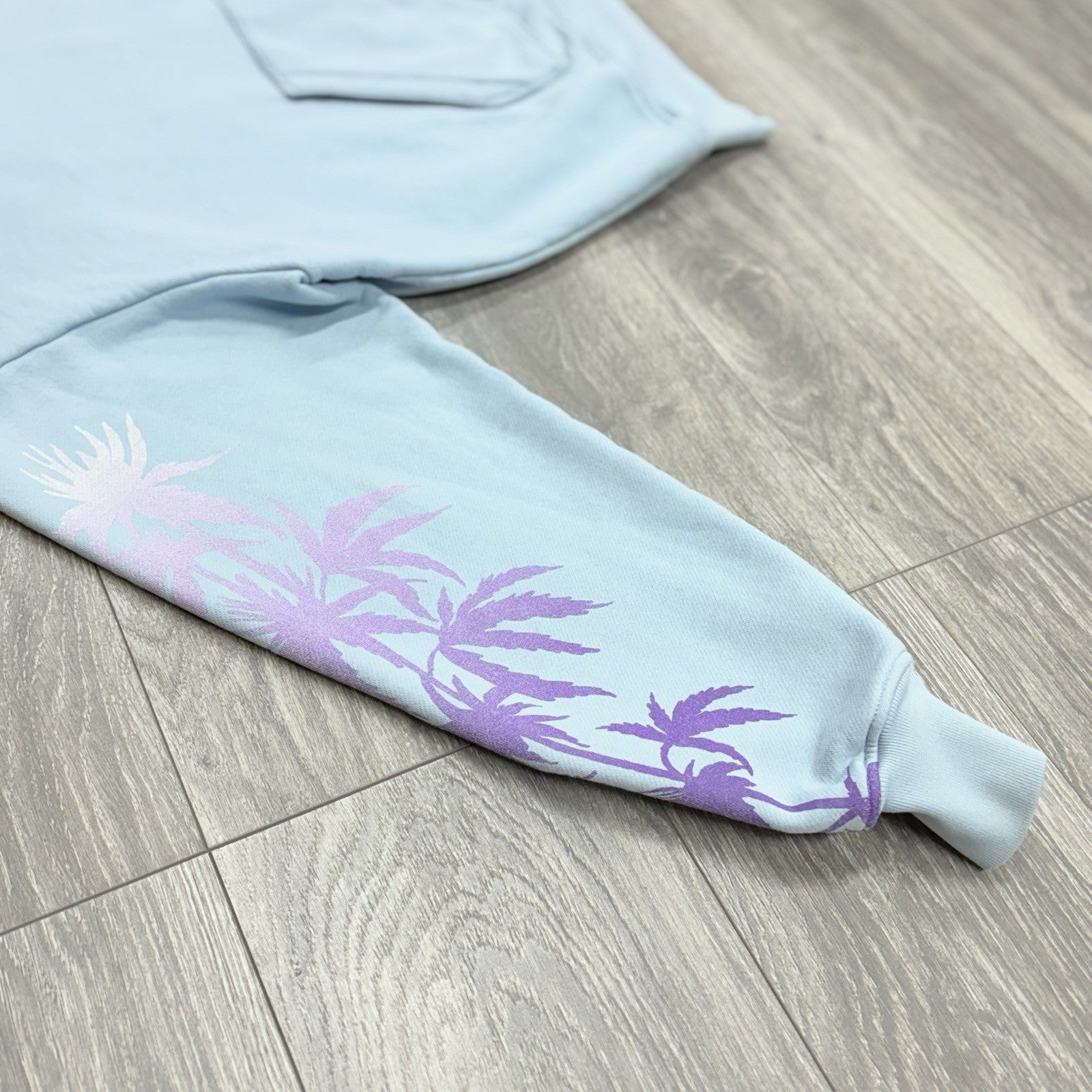 Size M - Amiri Eternal Happiness Embroidered Hoodie ' Blue ' | GREAT CONDITION!