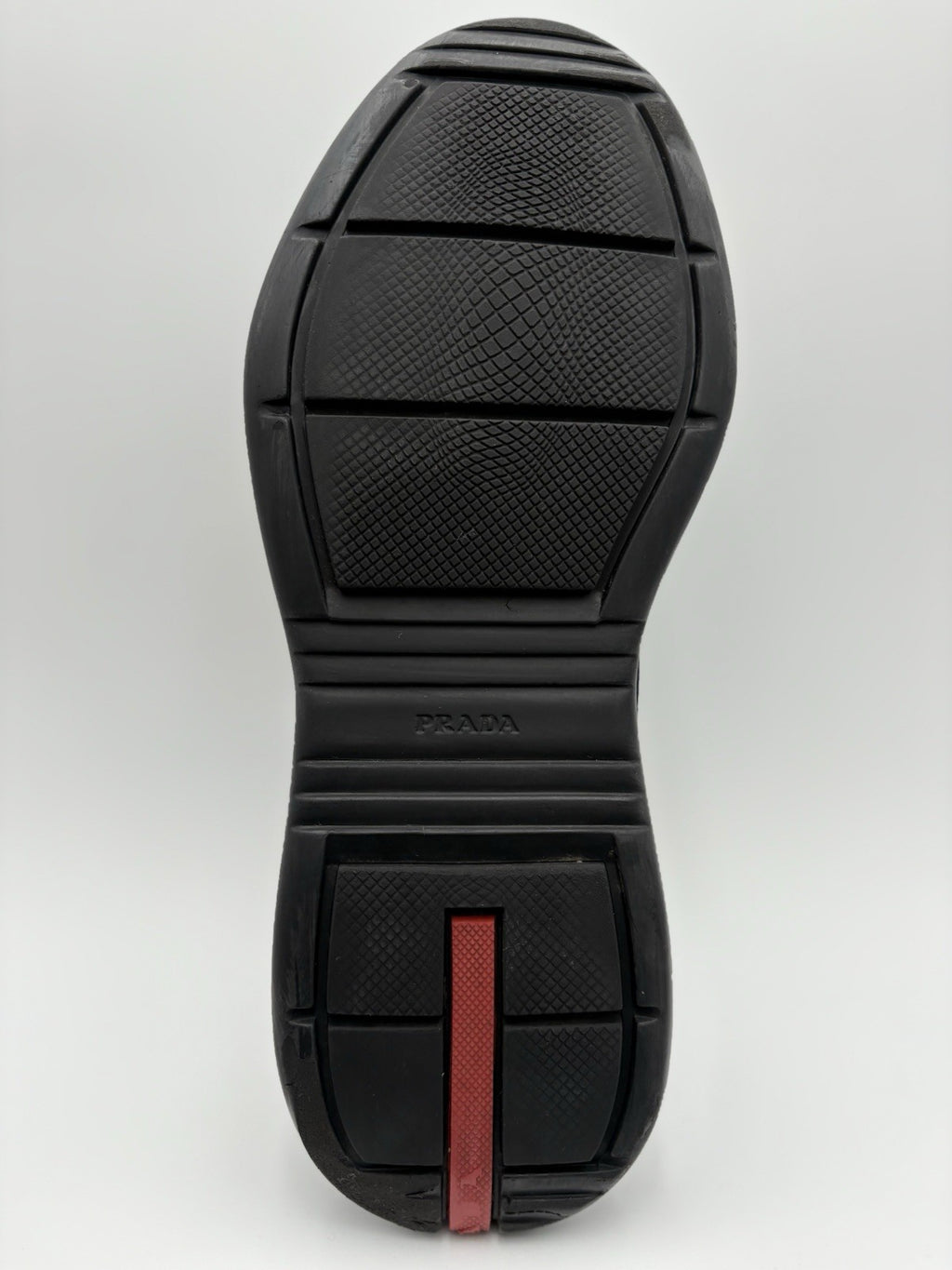 Size 7 UK (8 US) - Prada Americas Cup ' Black Leather ' | GOOD CONDITION!