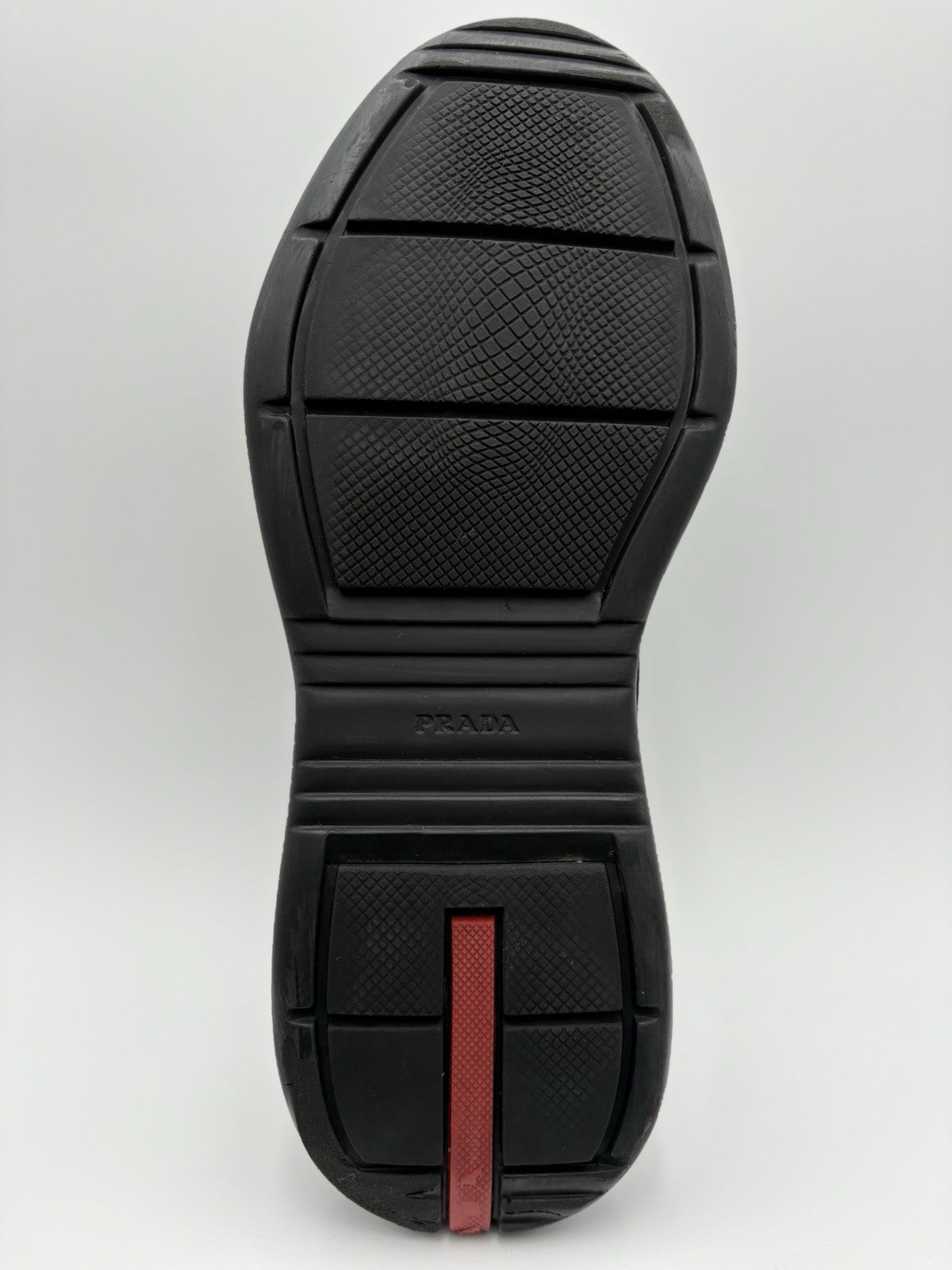 Size 7 UK (8 US) - Prada Americas Cup ' Black Leather ' | GOOD CONDITION!