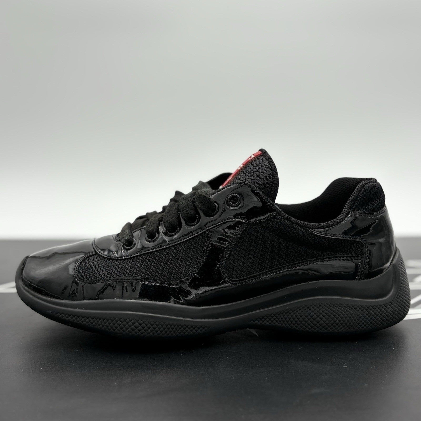 Size 7 UK (8 US) Prada Americas Cup ' Black ' | GOOD CONDITION!