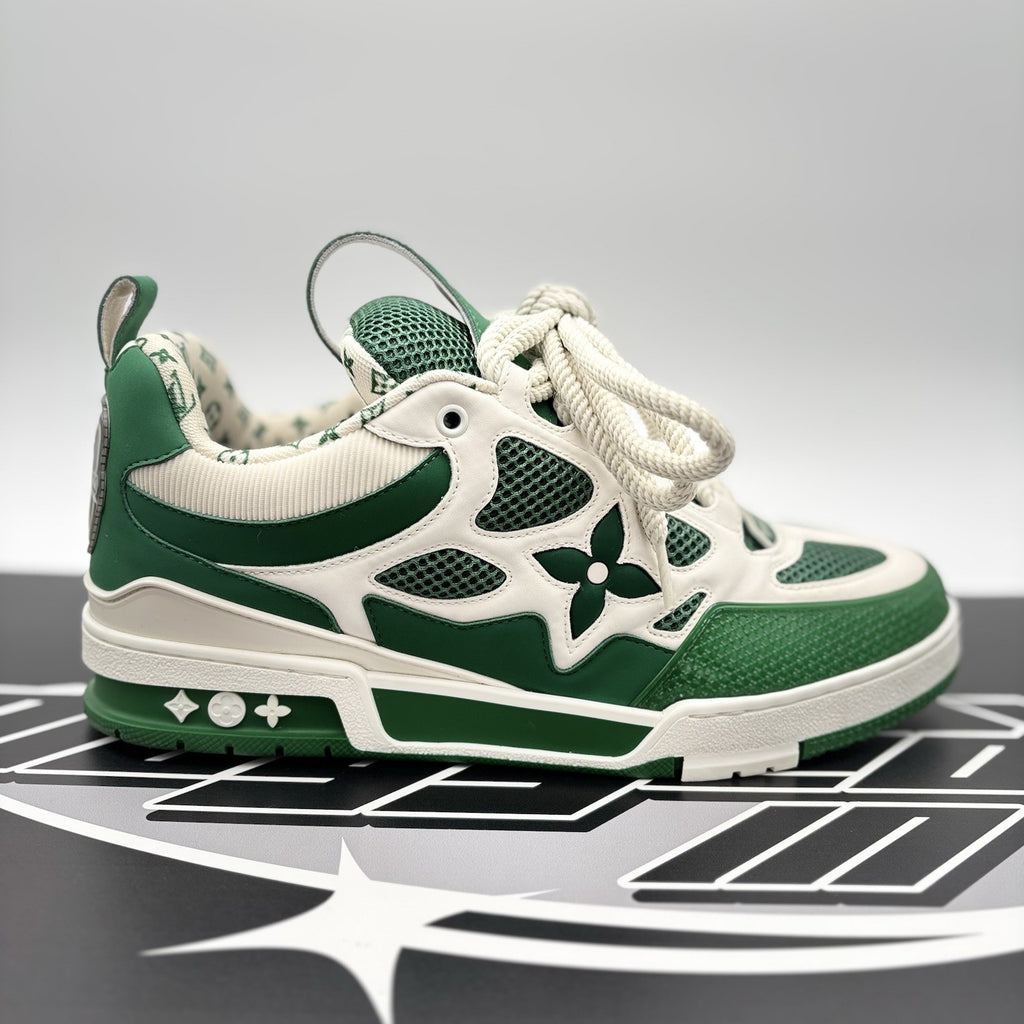 Size 9 LV (10-10.5 US) Louis Vuitton Skate ' Green, White ' | GREAT CONDITION!