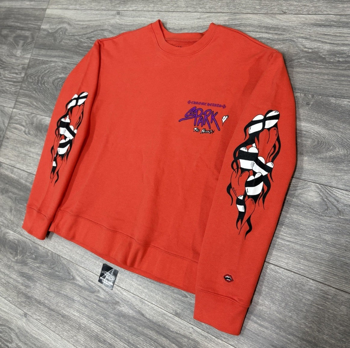 Size Medium - Chrome Hearts Matty Boy Sadistic Lipstick Crewneck ' Red ' | NEW!