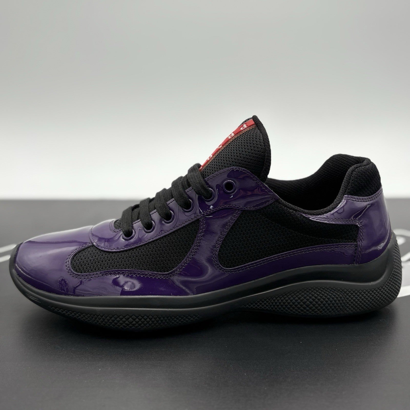 Size 8 UK (9 US) - Prada Americas Cup ' Violet Black ' | SUPER CLEAN!