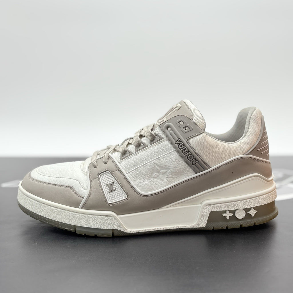 Size 7.5 LV (8.5-9 US) Louis Vuitton Trainer ' Grey White ' | GOOD CONDITION!