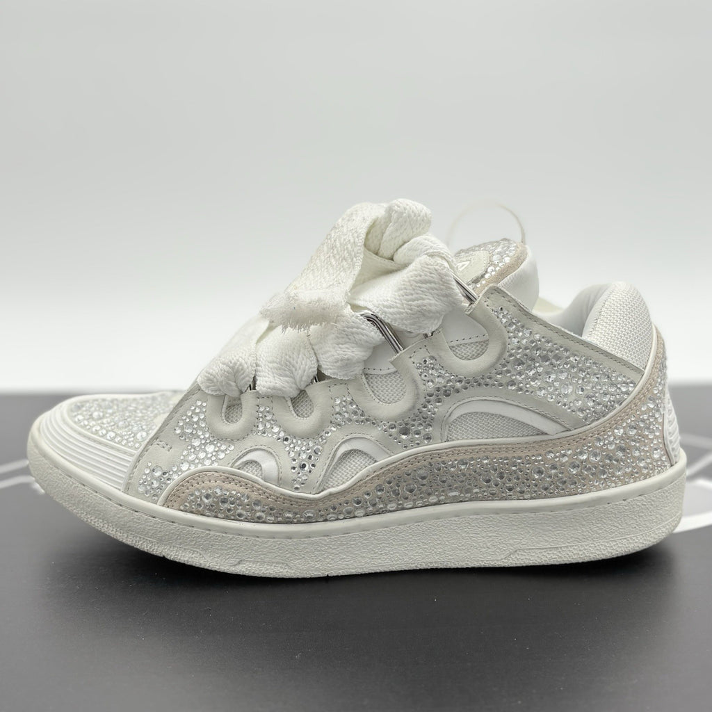 Size 44 (11 US) - Lanvin Curb Rhinestone ' White ' | GREAT CONDITION!