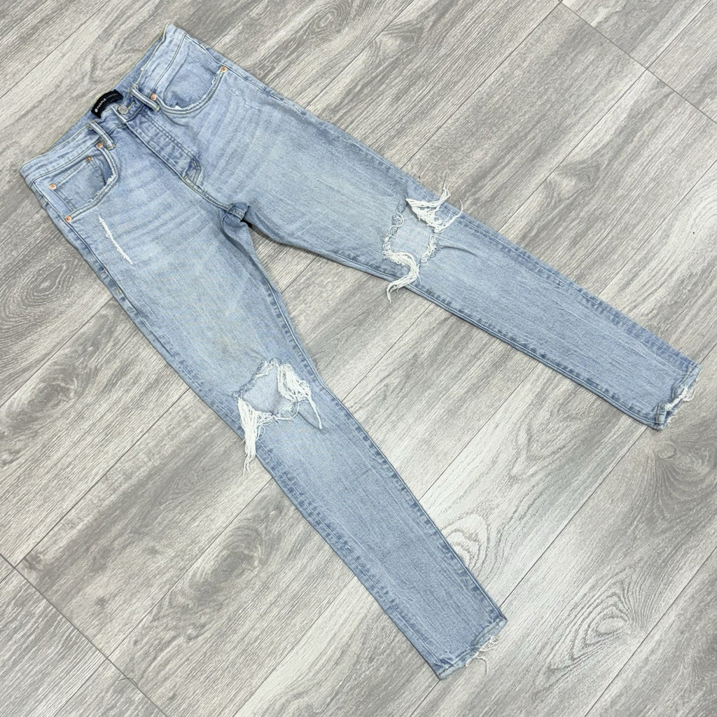 Size 30 - Purple Brand ' Light Blue ' | Ripped-Knee | GREAT CONDITION!