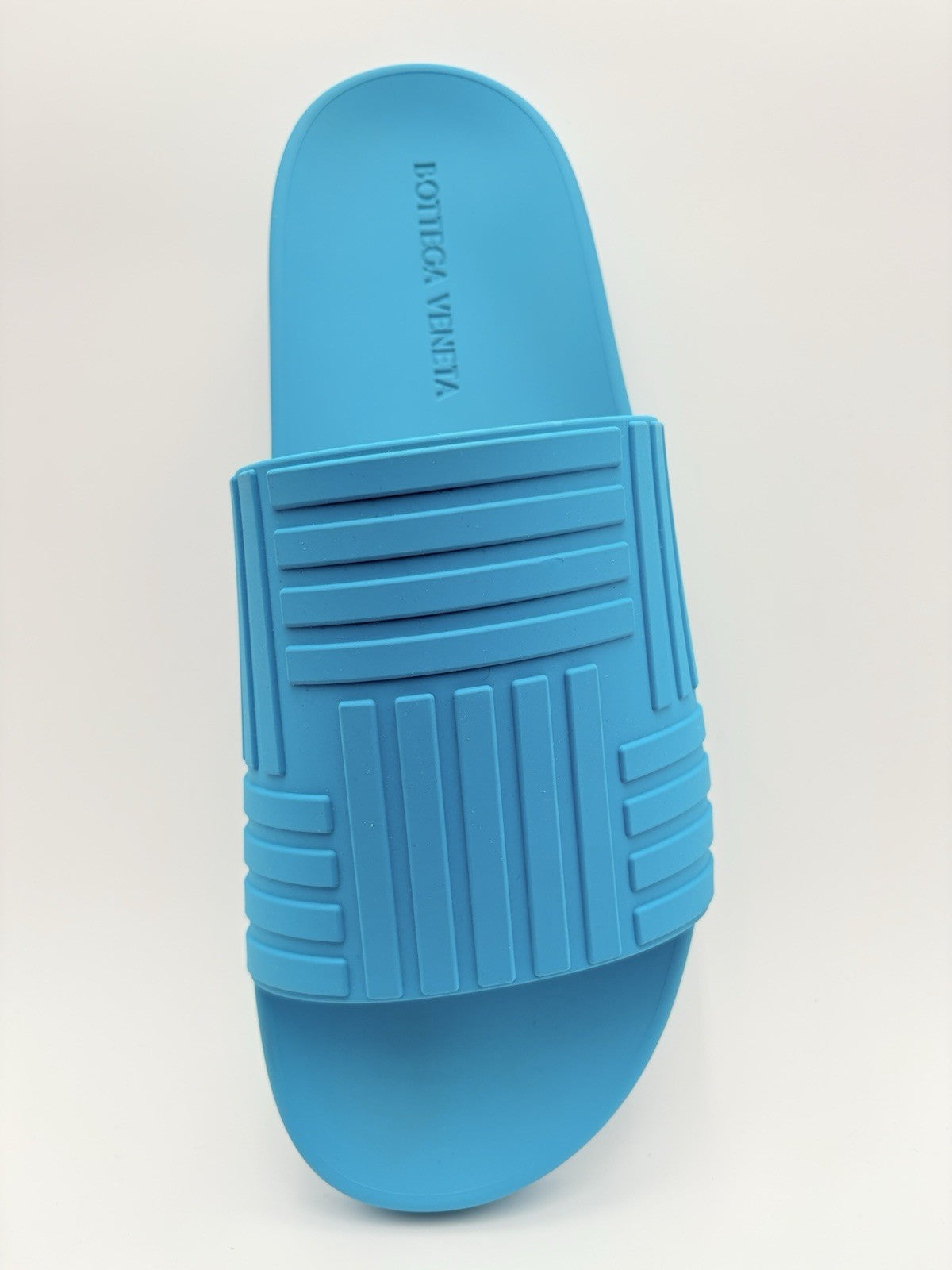 Size 46 (13 US) - Bottega Veneta Rubber Slides ' Blue ' | NEW!