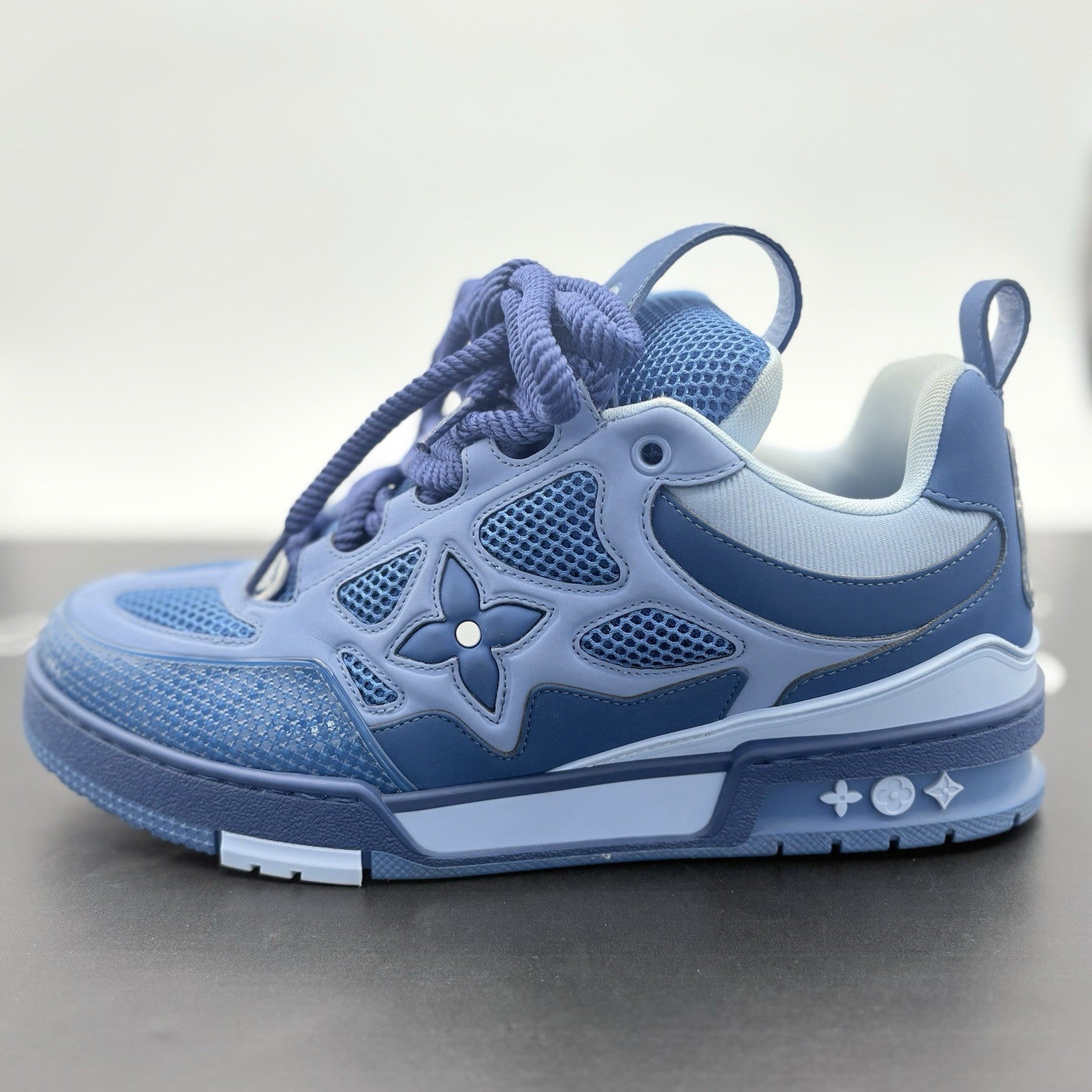 Size 7 LV (8-8.5 US) Louis Vuitton Skate ' Blue Light Blue ' | SUPER CLEAN!