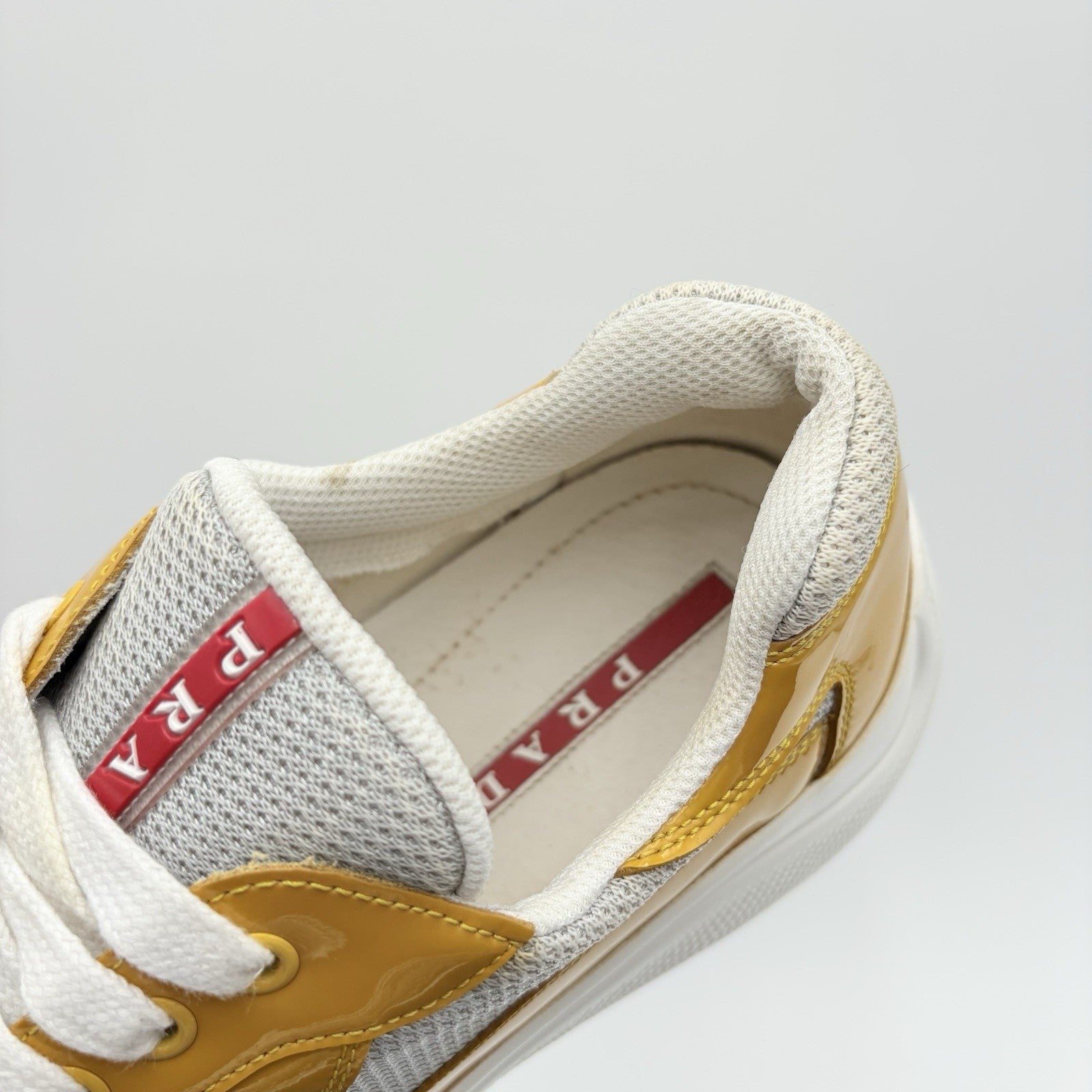 Size 6.5 UK (7.5 US) Prada Americas Cup ' Yellow White '