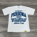 Size S - That’s A Awful Lot Of Cough Syrup X Persona T-Shirt ' White ' | NEW!