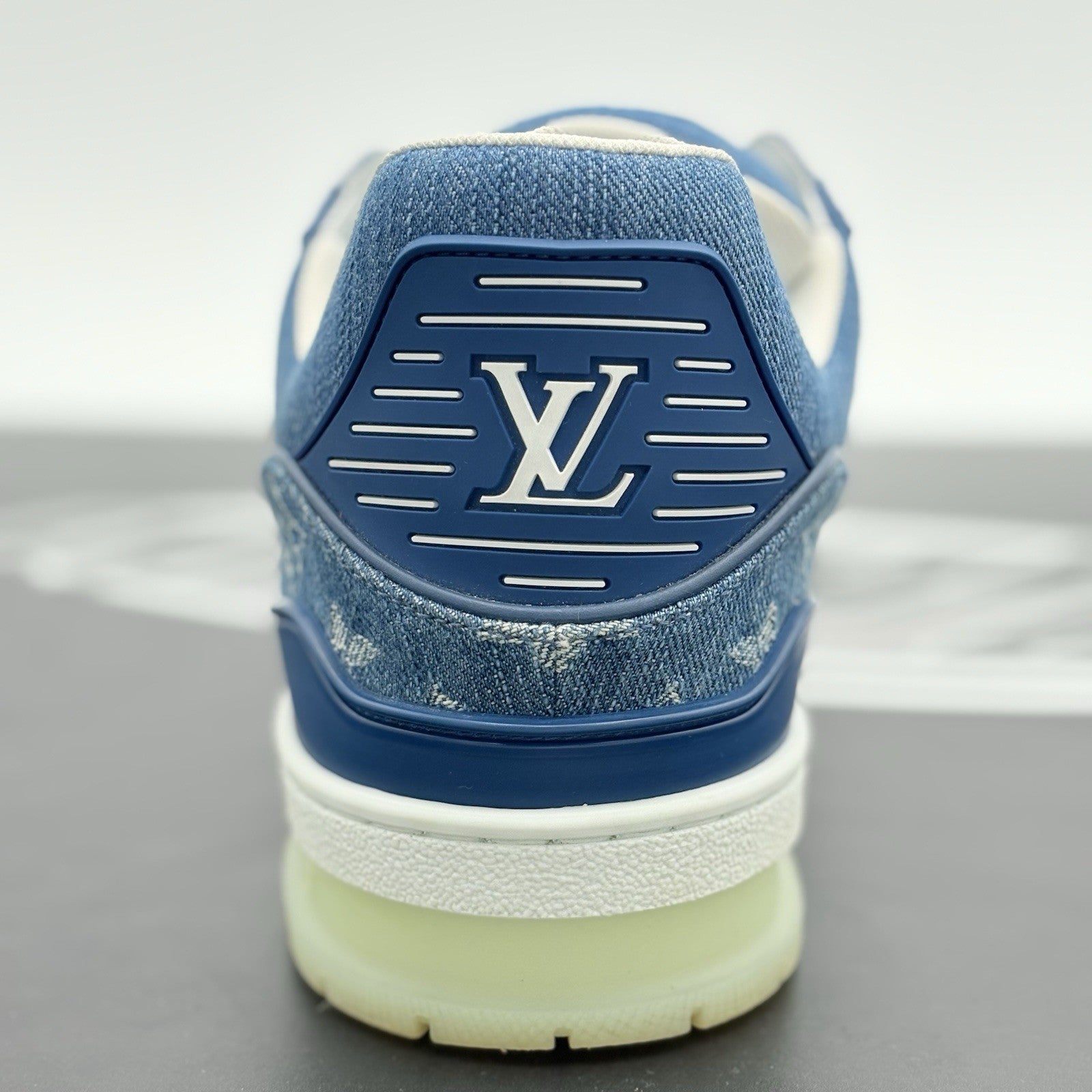 Size 8 LV (9-9.5  US) - Louis Vuitton Trainer Denim | SUPER CLEAN!